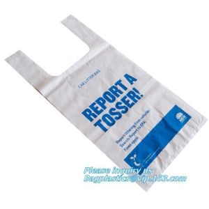 Cornstarch Garbage Biodegradable Kitchen Bin Liner Compostable Flat Trash Bag On