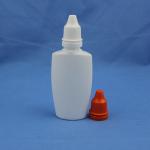 New product 20ml flat LDPE eye dropper bottle with tamper cap