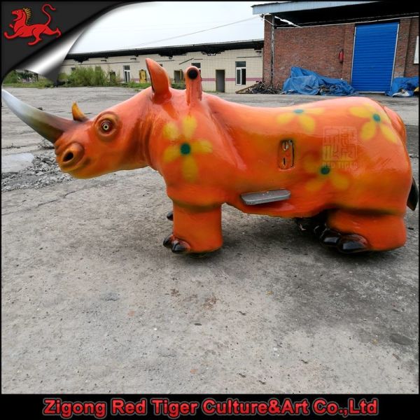 220V Animatronic Dinosaur Ride Children Age Speed Adjustable