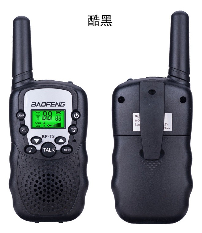 Quality Kids BaoFeng T3 Walkie Talkie Two Way Radio License Free Mini UHF BF-T3 for sale