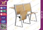 Wooden Material Attached School Desk And Chair Floor Mounted