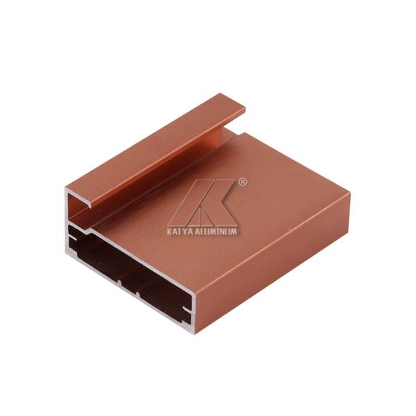 Buy Brown Anodize Aluminium Wardrobe Profiles / Aluminum Profile Extrusions at wholesale prices