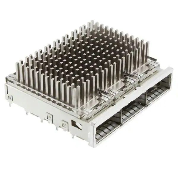 Buy TE 2007456-3 QSFP+ Cage Ganged (1 x 3) with Heat Sink Connector Customer Applied Gasket at wholesale prices