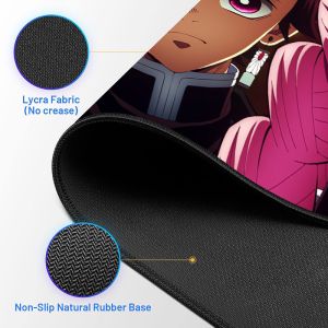 Customized Natural Rubber Portable Anime Desk Mouse Mat for Gaming Rectangular