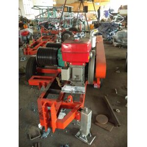 Construction Tools Cable Winch Puller Gasoline Engine , Diesel Engine