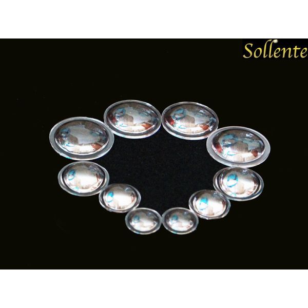 Buy Optical Plano Convex Lens 20 - 48mm Diameter Match 10W XML LED Torch Light at wholesale prices