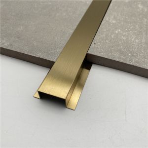 Black Silver Gold Color Floor Metal T Shape Tile Trim