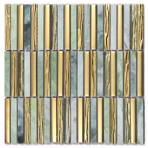 China 282x294mm No Fade And Eco-Friendly Natural Stone Mosaics For Balcony And Living Room on sale