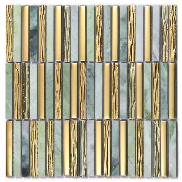 282x294mm No Fade And Eco-Friendly Natural Stone Mosaics For Balcony And Living Room