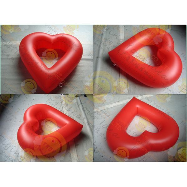 Buy Party Inflatable Advertising Helium Balloons Attractive Red Love Shaped at wholesale prices