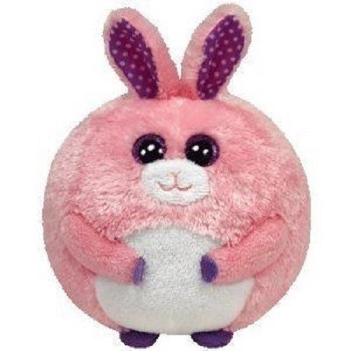 Carnation Pink Bunny Rabbit Inflatable Toy Stuffed Plush with Inner Ball PVC
