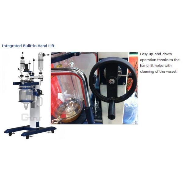 10L/20L/50L elevating glass reactor China supplier