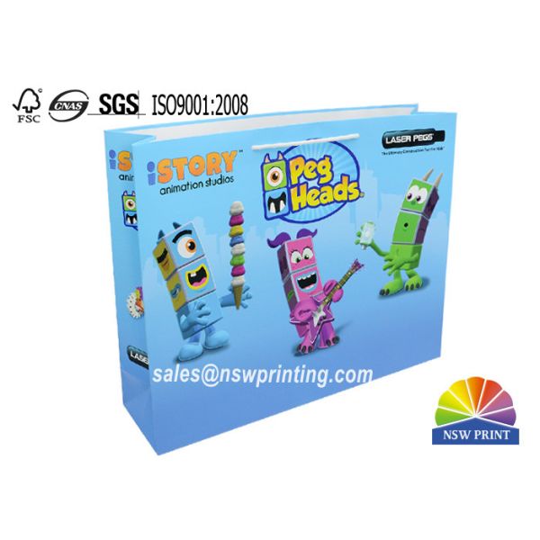 Buy Custom Recyclable 210g Art Paper Colorful Paper Bag For Children'S Toys Gifts at wholesale prices