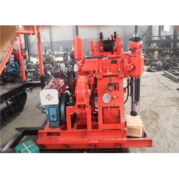 GK 200 High Drilling Efficiency 180 m Crawler Mounted Drill Rig For Water Borehole