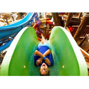 Durable Adult Water Slide Free Fall Slide 780 Persons / Hour Sliding Mode