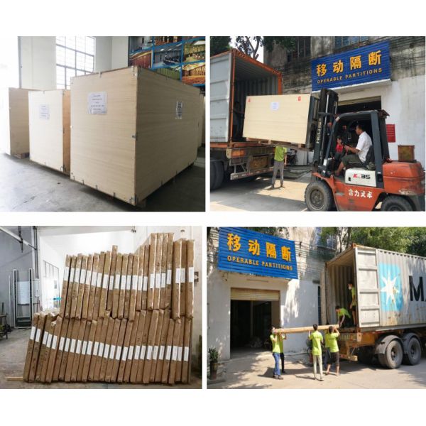 Soundproof Operable Partition Wall Sliding Walls Acoustic 100 mm