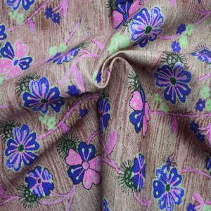 55% Viscose 45% Ramie Digital Printing Dress Cotton Fabric