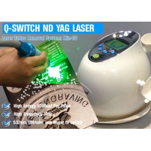 Portable Q Switch Nd Yag Pico Laser Machine 1 - 10Hz Repeat Frequency 6 Ns Pulse