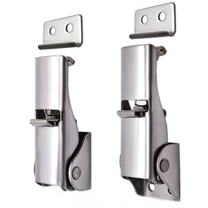 Stainless Steel Lockable Draw Latch , 69x28x18mm Under Center Draw Latches