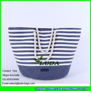 China LUDA 2015 promotional fashion paper cloth straw bag on sale