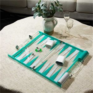 16'' Custom Acrylic Backgammon Precision Dice Chips Backgammon Luxury