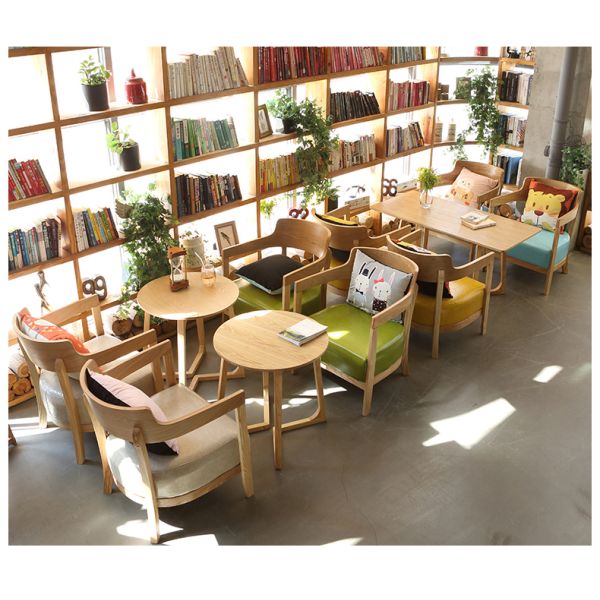 Shop Arm Chair Booth Design for Coffee Cofee Table