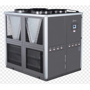 30TON AIR COOLED INDUSTRIAL WATER CHILLER FOR PLASTIC EXTRUSION LINE 92.4 KW