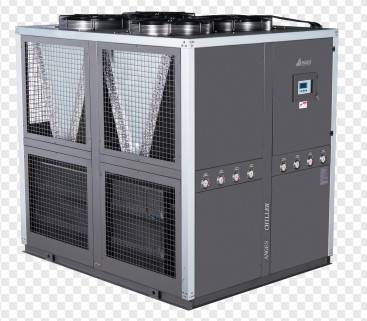 30TON AIR COOLED INDUSTRIAL WATER CHILLER FOR PLASTIC EXTRUSION LINE 92.4 KW