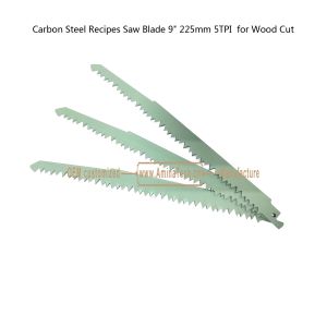 Carbon Steel Recipes Saw Blade 9" 225mm 5TPI for Wood Cut,Reciprocating