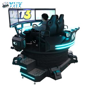 Indoor Circular VR Driving Game Machine With 2 Seats 3000w