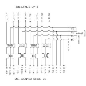 POE+ Magnetic RJ45 Connector HFJT1-1GHPE-L72RL 1000Base-T Network Socket