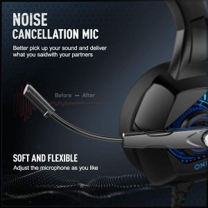 20000Hz 50mm 2.2m Onikuma K6 Gaming Headset