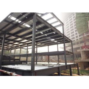 Prefabricated Light Steel Structure Construction Middle Grey With Alkyd Primer