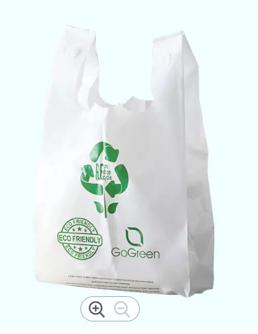 Buy PBAT Biodegradable Reusable Shopping Bags Environmentally Friendly at wholesale prices
