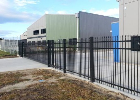 Buy Powder Coated Black Wrought Iron Fencing 5 Feet High Spear at wholesale prices