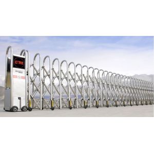Stainless Steel Electric Retractable Gate , SS304 Automatic Folding Gate