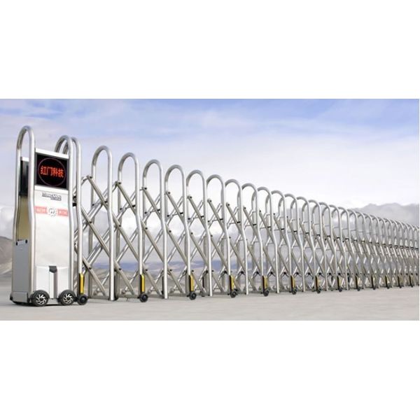 Buy Stainless Steel Electric Retractable Gate , SS304 Automatic Folding Gate at wholesale prices