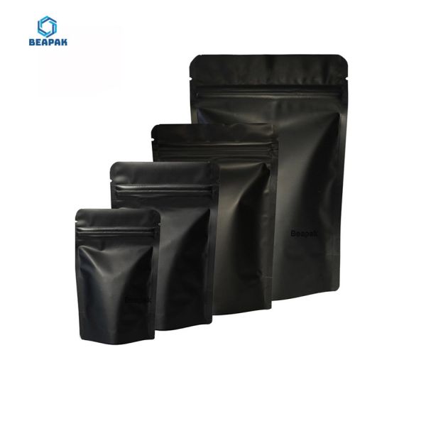 Buy Aluminium Foil Black Matte 120 Micron Stock Packaging Bags at wholesale prices