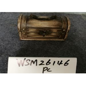 Reclaimed Garden Decor 16x9.5x9.5 Wooden Storage Trunks