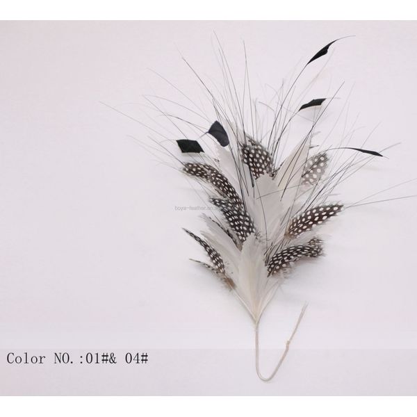 10x30cm Goose Feather Mounts Party Decor Guinea Fowl Peacock Feather Flowers
