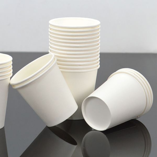 Buy 7oz  Single WallLogo-Ready Disposable Paper Coffee Cups With Lids at wholesale prices