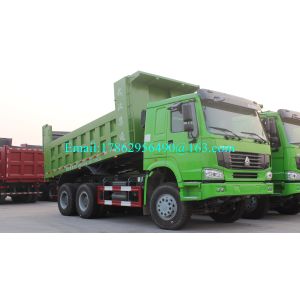 China SINOTRUK HOWO 6x4 Dump Truck , 10 Wheeler Dump Truck With 30cbm And HW76 Lengthen Cab on sale