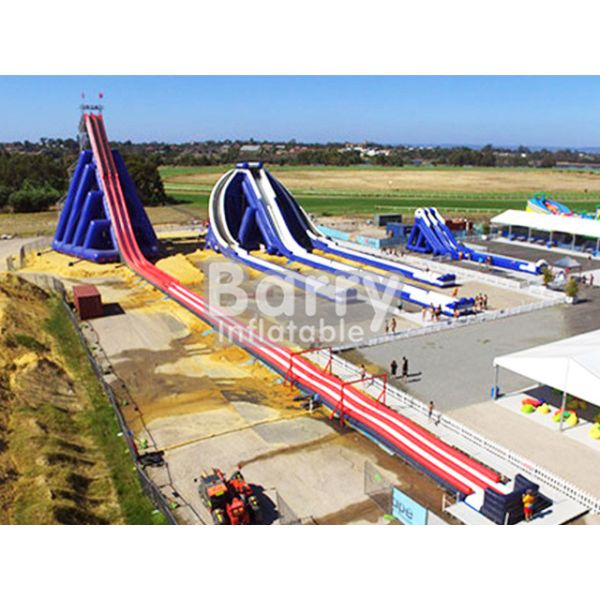 0.55mm PVC Commercial Grade Giant Inflatable Slide Easy Setup For Outdoor