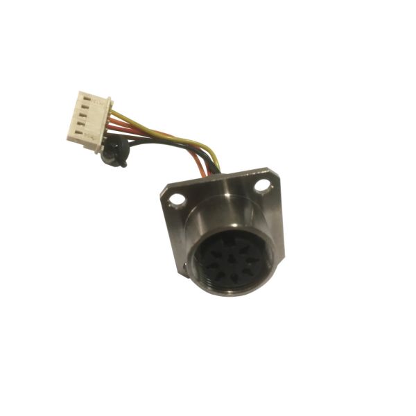 Ground Pin Male Female Circular PCB Connector M16 8 Pin Soldering Type