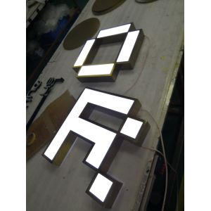 IP65 Custom Laser Cut Metal Signs 50mm Depth RoHs Certified