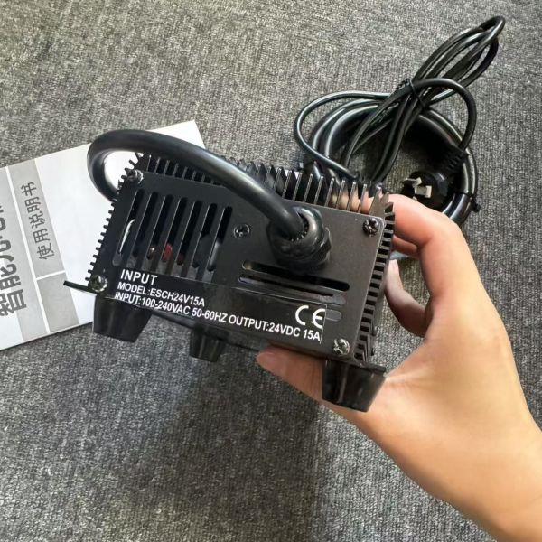 Buy High Quality ESCH Series 24V 15A Forklift Battery Charger With Silent Cooling Fan at wholesale prices