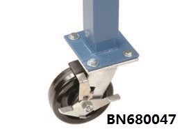 Durable Adjustable Height Mobile Workbench , Industrial Work Table With Casters