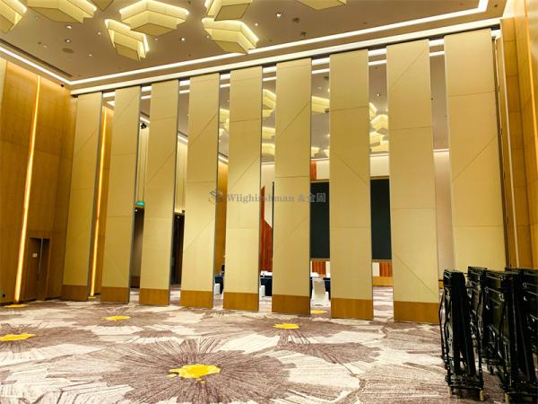 Buy 6000-12000mm Panel Width Folding Partition Wall With Aluminum Track And Roller at wholesale prices