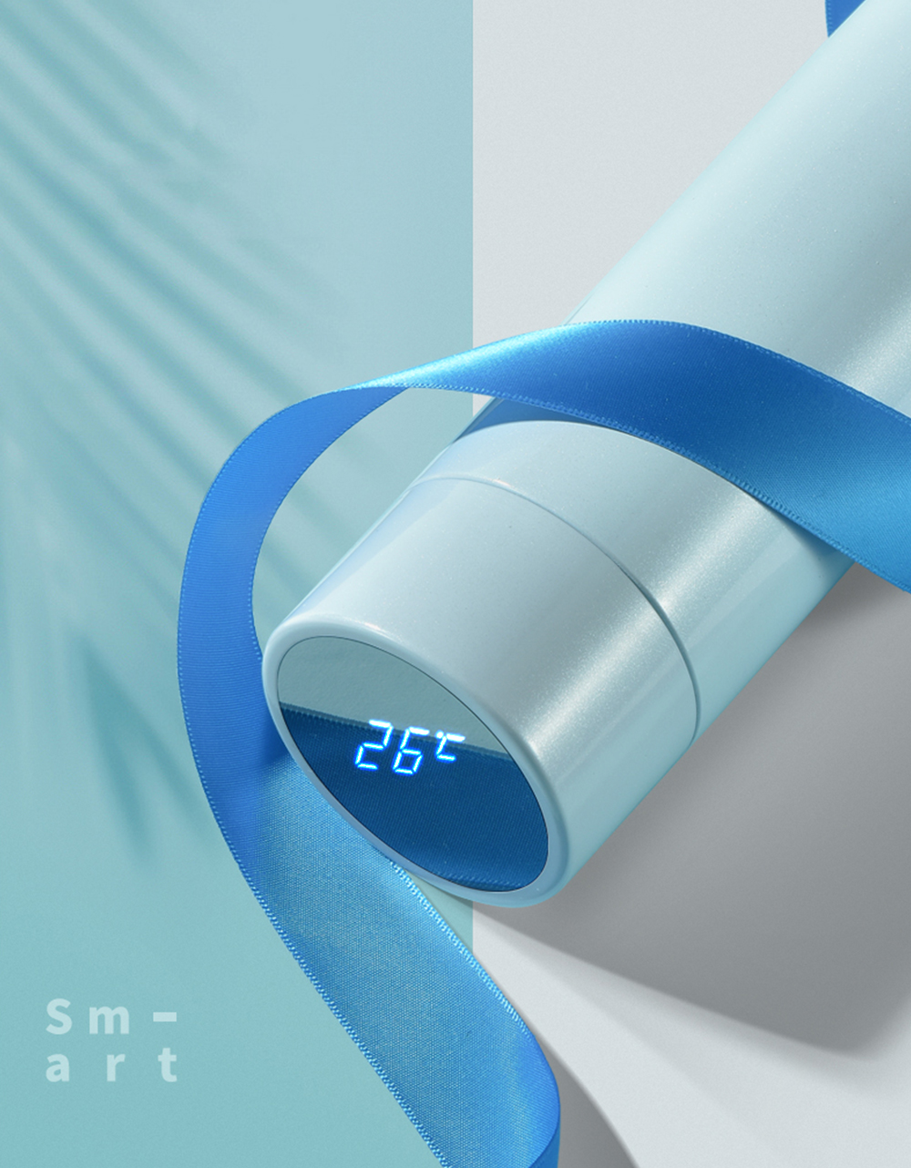 500ML Custom Smart SS304 Stainless Steel double insulated Vacuum thermo Water Bottle With LED Temperature Display