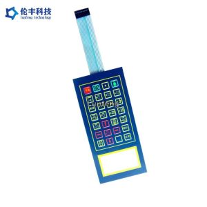 Custom PET Transparent LCD Waterproof Membrane Switch Embossed Keypad